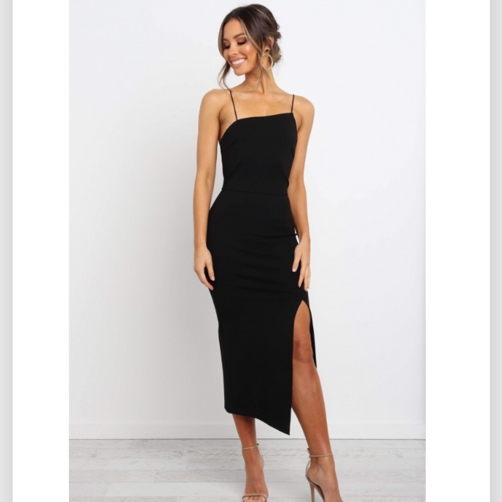 Asymmetrical top midi dress - Picture 2 of 8